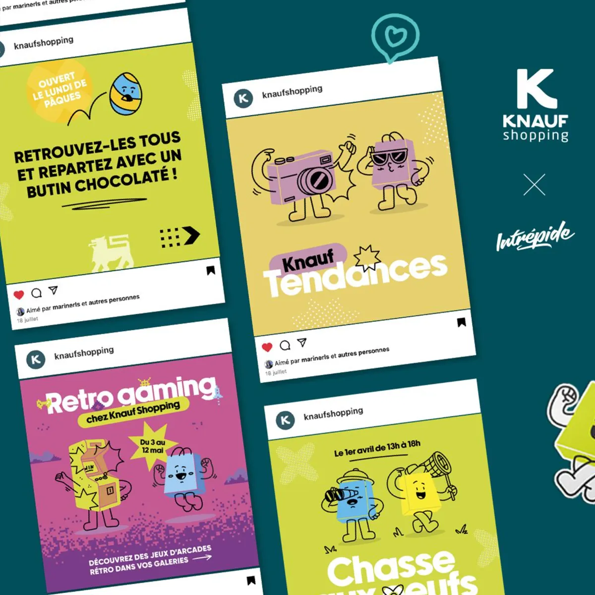 Les couleurs vives et contrastées